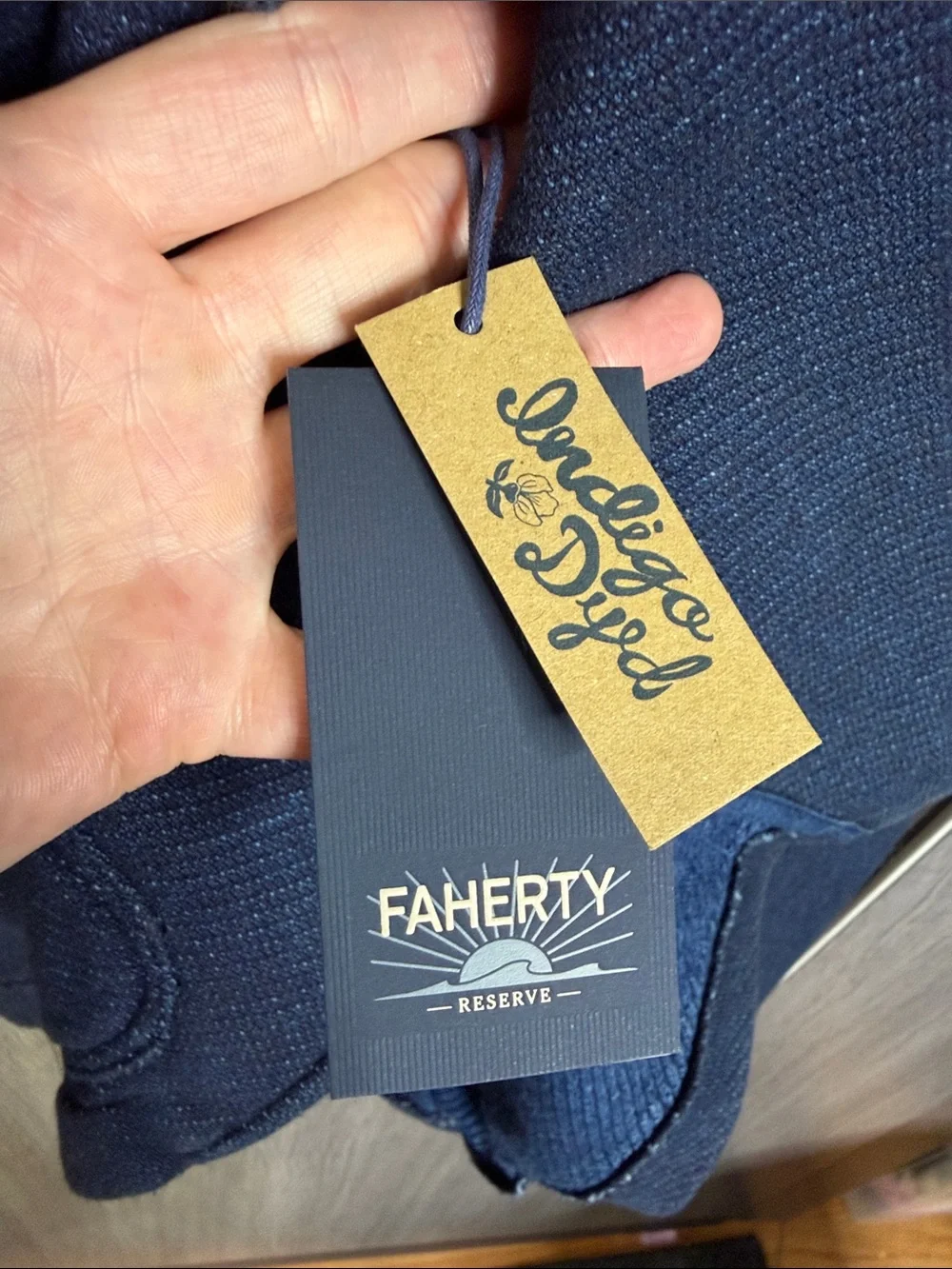 NWT Faherty Inlet Knit Blazer - Deep Navy Melange